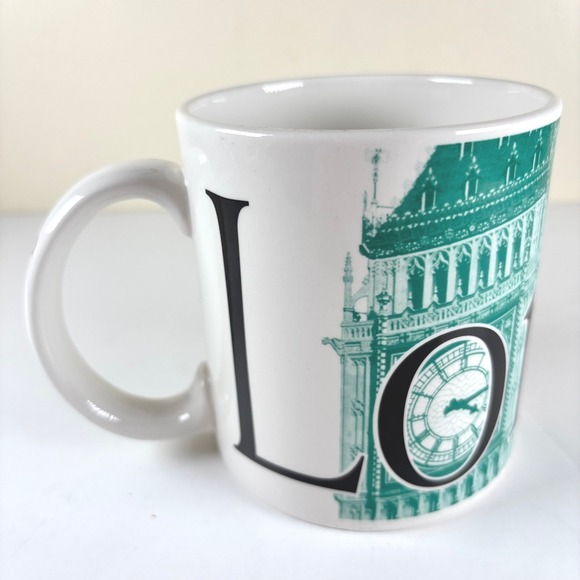 VTG Starbucks London City Mug 2002 Collector Series Big Ben 20oz Made in England - Picture 1 of 12